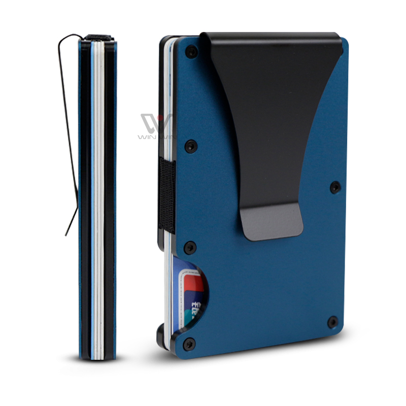 Металлический деловой алюминиевый держатель для карт, Женский металлический кошелек для кредитных карт