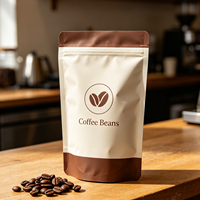 Sacs d'emballage personnalisés pour torréfacteurs de café – Sachets à fond plat avec fermeture éclair et valve unidirectionnelle