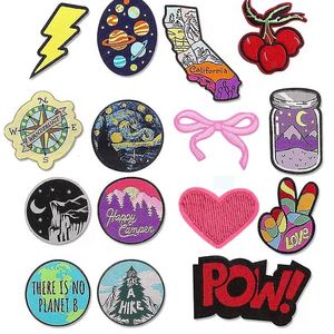 Wholesale Designer Embroidered Badges Custom Brand Logo Shape 3D Patch <b>Iron</b> Chenille Letter <b>Iron</b> on Embroidery Patches for Hat - Product Image 1