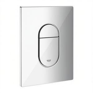 Placa de descarga Arena Cosmopolitan cromada, botón de descarga doble para inodoro, diseño minimalista para baño - Product Image 3