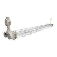 Lampe de garage LED étanche IP65 et antidéflagrante (Ex IIB T6) avec tube T8 ignifuge 18W/36W/54W, corps en aluminium, CRI élevé 80, garantie 5 ans