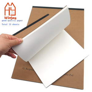 Tampon de papier <span class=keywords><strong>aquarelle</strong></span> peinture personnalisé de 7X9 pouces tampon de croquis de <span class=keywords><strong>dessin</strong></span> <span class=keywords><strong>aquarelle</strong></span> de qualité artiste 15 feuilles, papier sans acide 140lb/300gsm. - Product Image 6