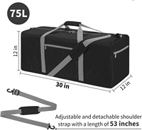 Sacs de rangement de voyage imperméables extra-larges avec logo personnalisé pour organiser les vêtements avec fermetures éclair