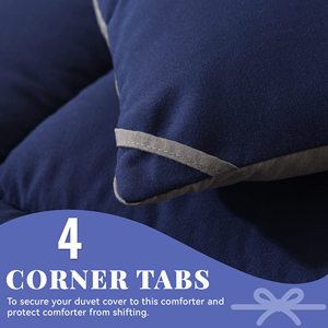 Duvet, <strong>Comforter</strong>, Quilt, Down Alternative <strong>Comforter</strong>, All Season Soft Quilted <strong>Bed</strong> <strong>Comforter</strong>, Duvet Insert with Corner Tabs - Product Image 5