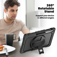 Protecteur d'écran intégré avec bandoulière pour tablette Samsung Galaxy Tab S10 FE Plus 13.1 pouces