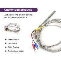 Sensor de Temperatura Tipo PT100 BRIGHT en Oferta con Cubierta y Conector de Tres Contactos