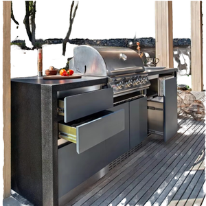 Gabinete de cocina recubierto Resistente a la decoloración Diseño interior de color Tablero de señalización Color Acero inoxidable para aplicaciones al aire libre - Product Image 2