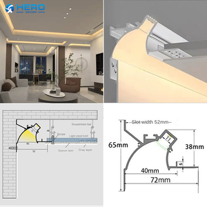 <span class=keywords><strong>2025</strong></span> nóng bán Tủ phụ kiện nhôm gạch TRIM hồ sơ cho LED Strip - Product Image 2