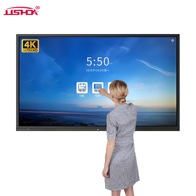 55/65-inch Multi-touch Interactive Smart Panel 4K LCD Teaching Interactive Board