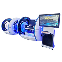Cinéma d'intérieur de réalité virtuelle de simulateur de chaise d'oeufs de double commercial de 9D VR avec le casque de PC en métal pour la maison ou le centre commercial