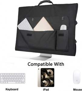 Étui de transport gratuit compatible avec l'ordinateur de bureau Apple iMac 27 pouces, sac de transport rembourré avec poignée en caoutchouc, poche - Product Image 2