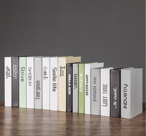 Nordique fait à la main personnalisé livre relié impression luxe décoratif Table basse <span class=keywords><strong>livres</strong></span> ensemble pliable Vogues décoration casier livre - Product Image 5