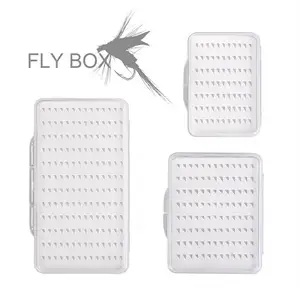 Topline Wholesale Storage Fly Fishing Lure Box S M L Size Plastic Waterproof Pesca Tackle Lure Packaging