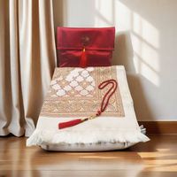 Tapis de prière musulman Ramadan en vente chaude d'usine, ensemble cadeau adapté aux adultes, tapis de prière