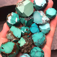 Semi-optimisation en gros de haute qualité Hubei Turquoise pour le traitement des bijoux bijoux Turquoise gravés