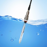 Sensor pH Elektroplating RK500-12B 0-14pH 4-20mA/RS485 Modbus IP68 Akurasi 0.01pH Tekanan Tinggi Manufaktur PCB Logam