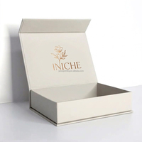 Boîtes personnalisées à couverture rigide imprimées en couleur arc-en-ciel avec logo UV, fermeture magnétique octogonale, pour sérum de soin de la peau, emballage de parfum en boîte plate
