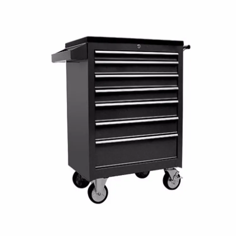 Heavy Duty 7-Drawer Mobile Roller Cabinet Modern Metal Iron Tool Box for Garage Workshop Hotel Mall   Gym-OEM Storage Solution