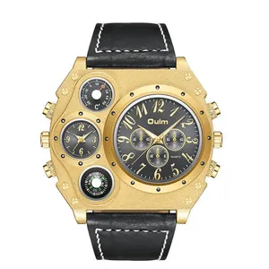 Personnalisé Votre Propre Logo <span class=keywords><strong>Oulm</strong></span> 1349 Mâle Quartz Horloge Boussole De Luxe Hommes Nouveau Sport Montres Hommes Super Grand Grand Cadran <span class=keywords><strong>Montre</strong></span>-Bracelet - Product Image 6