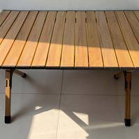Table de pique-nique pliante en plastique, mobilier d'extérieur en feuille d'aluminium de taille moyenne