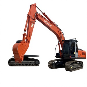 Excavadora de cadenas Hitachi ZX200 de 22 toneladas con cucharón de excavación, componente principal del motor Kawasaki, usada - Product Image 1