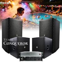 Système de sonorisation DJ pour piscine étanche IP55, enceinte passive 15 pouces 450W, subwoofer 500W, amplificateur 2x800W, boîte de nuit, bar