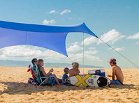 Upp — tente de plage Pop Up 50 +, pare-soleil léger, tente de plage à ombrage d'extérieur Portable, avec pelle de sable