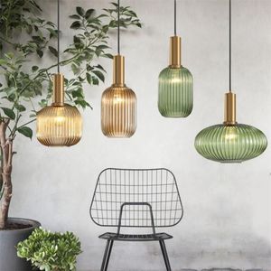 โคมไฟเพดานแก้วดีไซน์สร้างสรรค์ ตัวโคมอลูมิเนียมสีทอง ไฟ LED สำหรับตกแต่งบ้าน สไตล์นอร์ดิก - Product Image 2