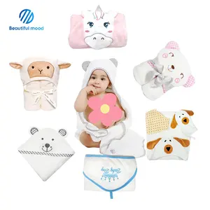 China factory best seller 100% Custom animal graphics bamboo baby asciugamano con cappuccio coperta da bagno per bambini