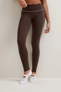Leggings Deportivos de Cintura Alta Ecológicos Certificados por el Fabricante, Marca Privada para Gimnasio, con Ribete en Contraste, Pantalones de Yoga - Product Image 3