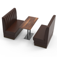 Mobilier stand siège canapé siège VIP Lounge Restaurant pour Club Tables à manger en cuir mobilier sur mesure