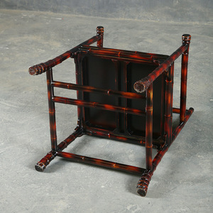 Ming Style Bamboo Armchair Chinese Design Living Room Chair With Backrest Antique Style Square Frame - Product Image 3