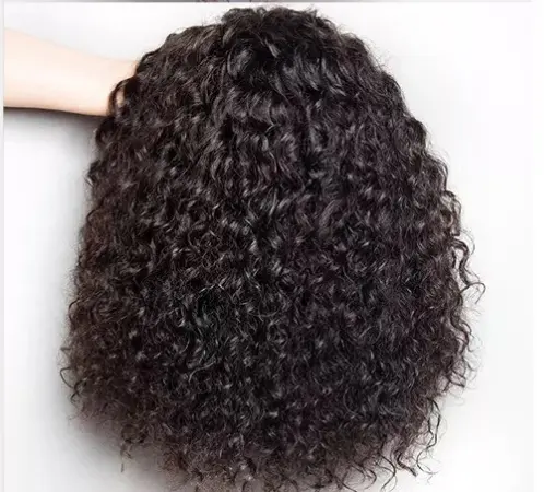 Bán Buôn Màu Sắc Con Người Ren Closure Bob Wigs, 100% Tự Nhiên Brazil Con Người Trinh Nữ Remy Tóc Jerry Curl Wigs Dài Và Ngắn