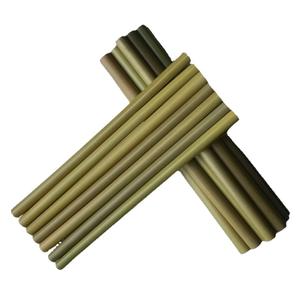 Set Ecologico di Cannucce in Bambù Verde con Spazzolino per la Pulizia, Confezione Regalo, Spedizione Rapida Globale - Product Image 4