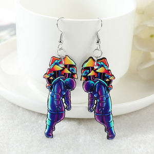 <span class=keywords><strong>Moda</strong></span> Goth Goth <span class=keywords><strong>spazio</strong></span> orecchini pendenti per ragazze donna ragazza regalo di compleanno gioielli adorabili - Product Image 5