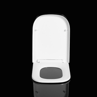 Siège de toilette moderne blanc en urée PP à fermeture lente, design Roca the GAP, installation facile, couvercle de toilette OEM