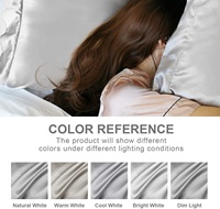 Taie d'Oreiller Satin Soie Super Douce Imprimée Logo Personnalisé, 100% Polyester
