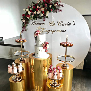 <span class=keywords><strong>Tavolo</strong></span> da Dessert per Buffet porta piatti in acrilico mensola per <span class=keywords><strong>tavolo</strong></span> da Dessert Set oro - Product Image 4