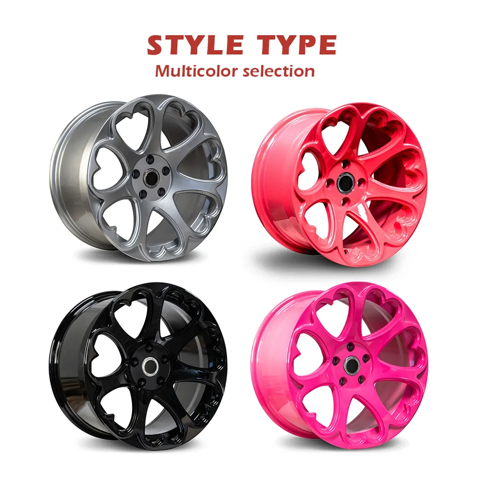Jiangzao Heart Shape Alloy Wheels - Customizable Colors
