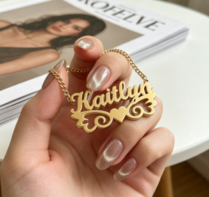 Collar con Colgante <span class=keywords><strong>de</strong></span> Corazón y Letra con Nombre Personalizado <span class=keywords><strong>para</strong></span> <span class=keywords><strong>Mujer</strong></span>, Cadena <span class=keywords><strong>de</strong></span> Acero Inoxidable, Joyería <span class=keywords><strong>de</strong></span> Moda, Colgante con Inicial <span class=keywords><strong>de</strong></span> Nombre Personalizado - Product Image 2