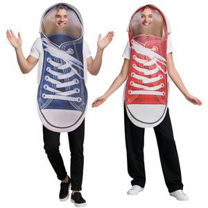 Ensemble complet de chaussures en toile pour couple, costume de cosplay Halloween, bleu et rouge, pour jeux de rôle anime, à partir de 14 ans, Europe et Amérique, en promotion - Product Image 3