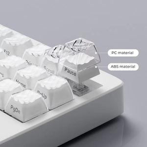 Crystal Clear Keycaps Compatible With MX Cross Switch Mechanical <b>Keyboard</b> And Magnetic Axis <b>Keyboard</b> Key <b>Caps</b> - Product Image 4