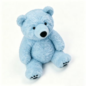 Oso de Peluche Azul Claro, Oso de Peluche Azul, Juguete de Peluche Suave, Adorable Oso de Peluche Sentado - Product Image 4