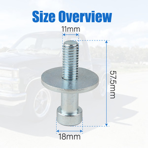 Clip de fixation automatique en aluminium pour verrou de porte, style course, pour montage sur châssis et carrosserie - Product Image 1