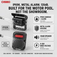 Système de détection ADAS par IA CISBO pour camions et bus avec caméra BSD, moniteur HD 1080P, écran 7 pouces, boîtier d'alarme étanche et signaux d'avertissement