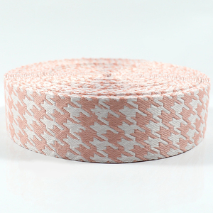 50mm Polyester Jacquard Satin Biais Bande De Reliure Sangle Personnalisable Couleur Unie Mixte Double & Simple Pli Jacquard Conception - Product Image 5