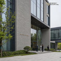Revêtement mural en briques fendues ultra-minces et flexibles, cuites au four, gris anthracite, usine OEM pour revêtement de façade extérieur et intérieur