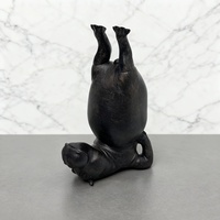 Escultura de Resina de Hipopótamo de Yoga, Novedad Transfronteriza, Decoración Creativa de Animales para Sala de Estar, Gimnasio y Estudio de Yoga