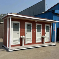 Toilette mobile portable moderne, durable et écologique, fabriquée en panneau sandwich, pour le bureau, la maison, le magasin et l'appartement, utilisation en salle de bain