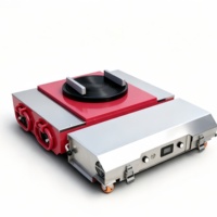 Carro de Control Remoto Eléctrico para Transporte de 4-8 Toneladas, Rotación de 360 Grados, Plataforma Móvil de Acero al Manganeso